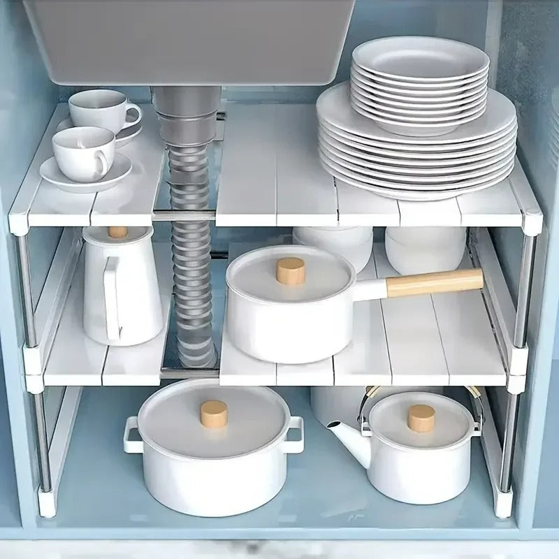 Adjustable Under-Sink Organizer for Smart and Space-Saving Storage 14998139830598-1