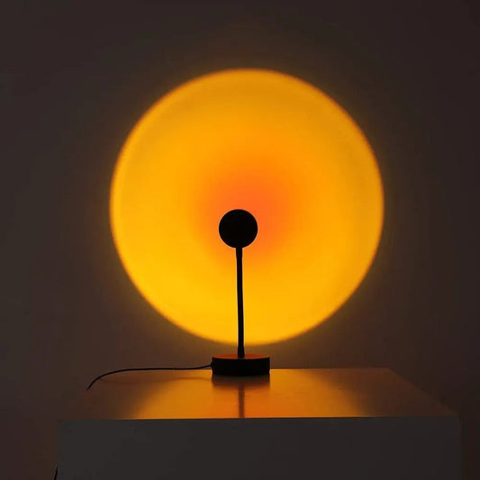 Sunset Lamp | 16 Colors + Remote Control LED Projector Table Lamp - USB Nightstand Lamps 9961774514509-1
