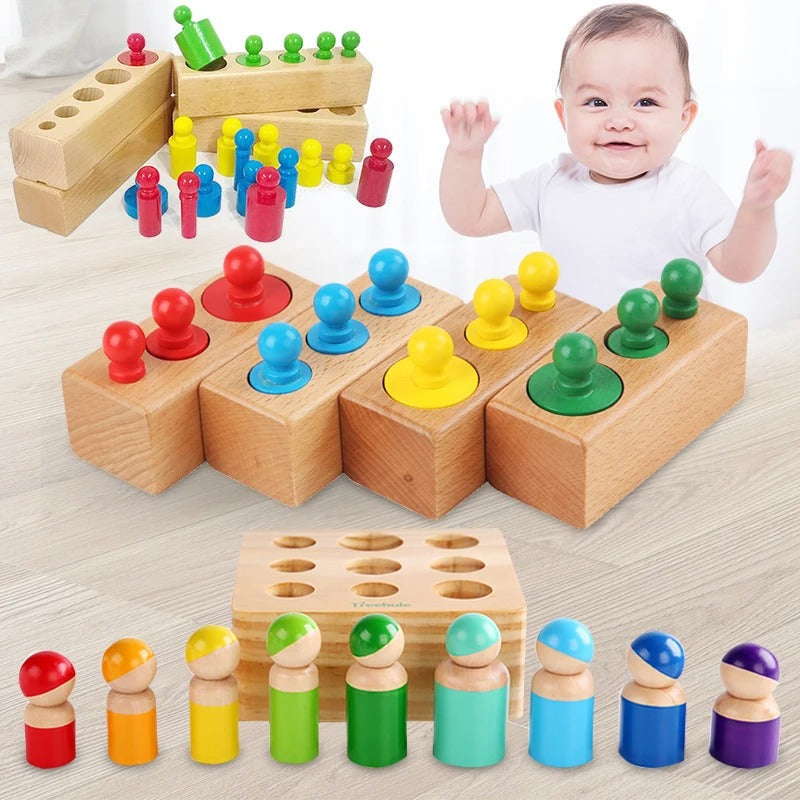 Montessori Wooden Cylinder Puzzle