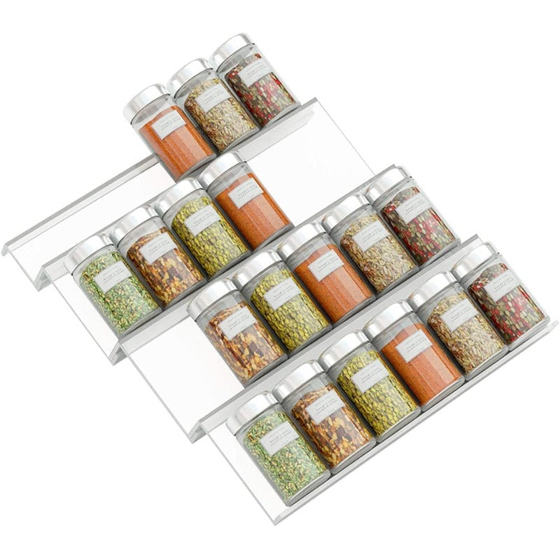 Adjustable Spice Organizer Rack for a Neat and Tidy Kitchen 15074968502598-1