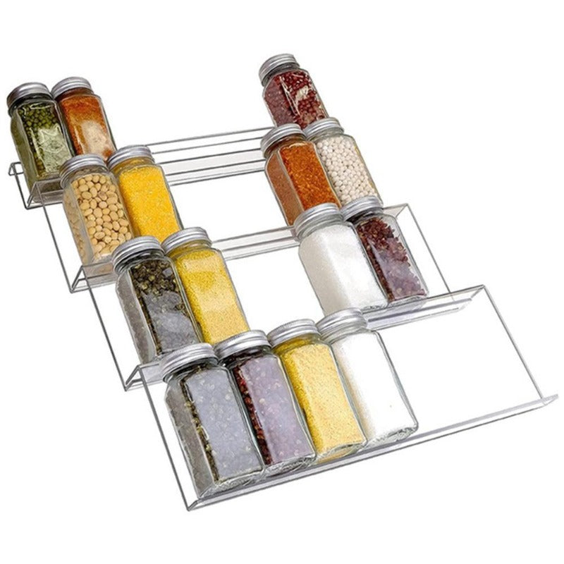 Adjustable Spice Organizer Rack for a Neat and Tidy Kitchen 15074968502598-1