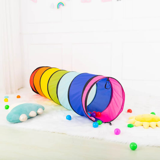 Rainbow Crawl Tunnel Toy for Fun Indoor and Outdoor Play 8897348731214-1
