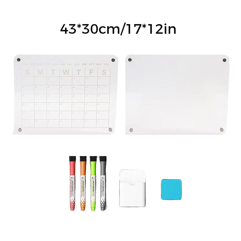 Transparent Magnetic Dry Erase Wall Calendar Board For Office Home 7253639856228-1