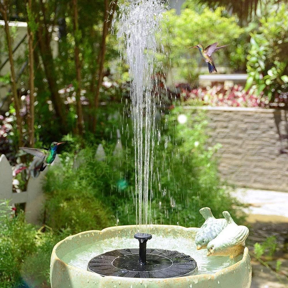 Solar Bird Fountain Kit Circulates Water Gently For Attractive Garden Display 14814342644038-1