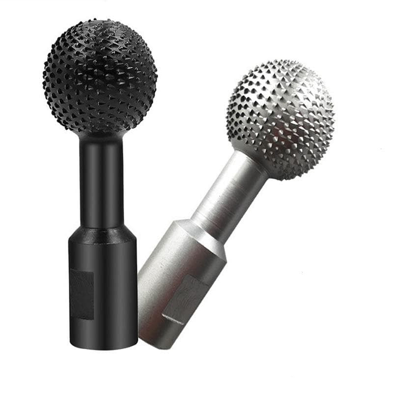 Spherical Grinder Attachment Wood Carving Carbide Rotary Tool 14814324425030-1