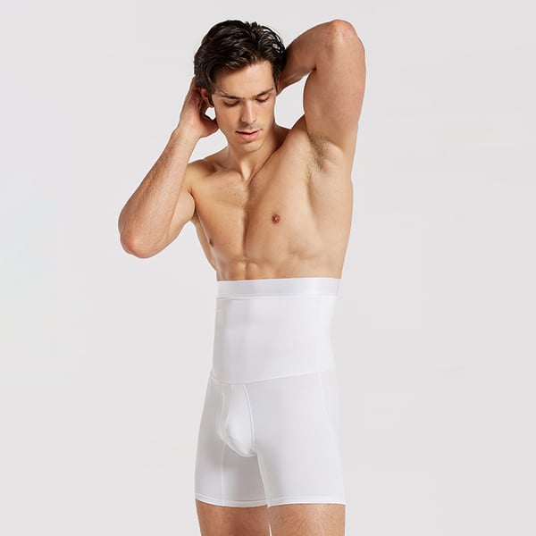 Men’S Compression Shaper Shorts Slim Waist Support Core And Comfort 14957772800326-1