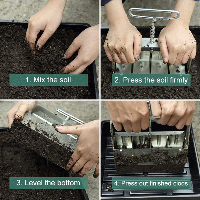 Soil Block Maker for Healthy Plant Growth and Eco-Friendly Gardening 15058698174790-1
