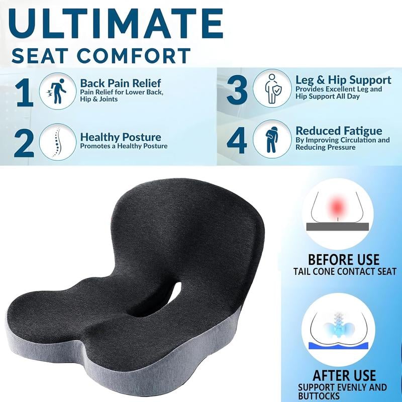 Seat Cushion For Supporting Lower Back With Soft Relaxing Comfort 15120344547654-1