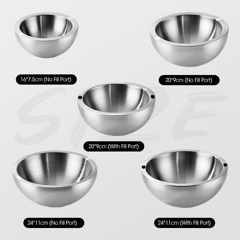 Double-walled stainless steel chilled fruit & salad bowl 8671762350218-1