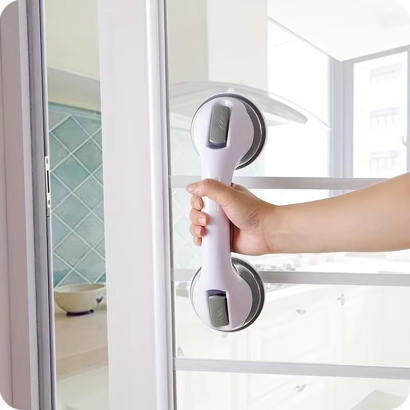Heavy Duty Suction Shower Grab Bars - No-Drill Waterproof Handles for Bathtubs & Showers for Seniors and the Elderly