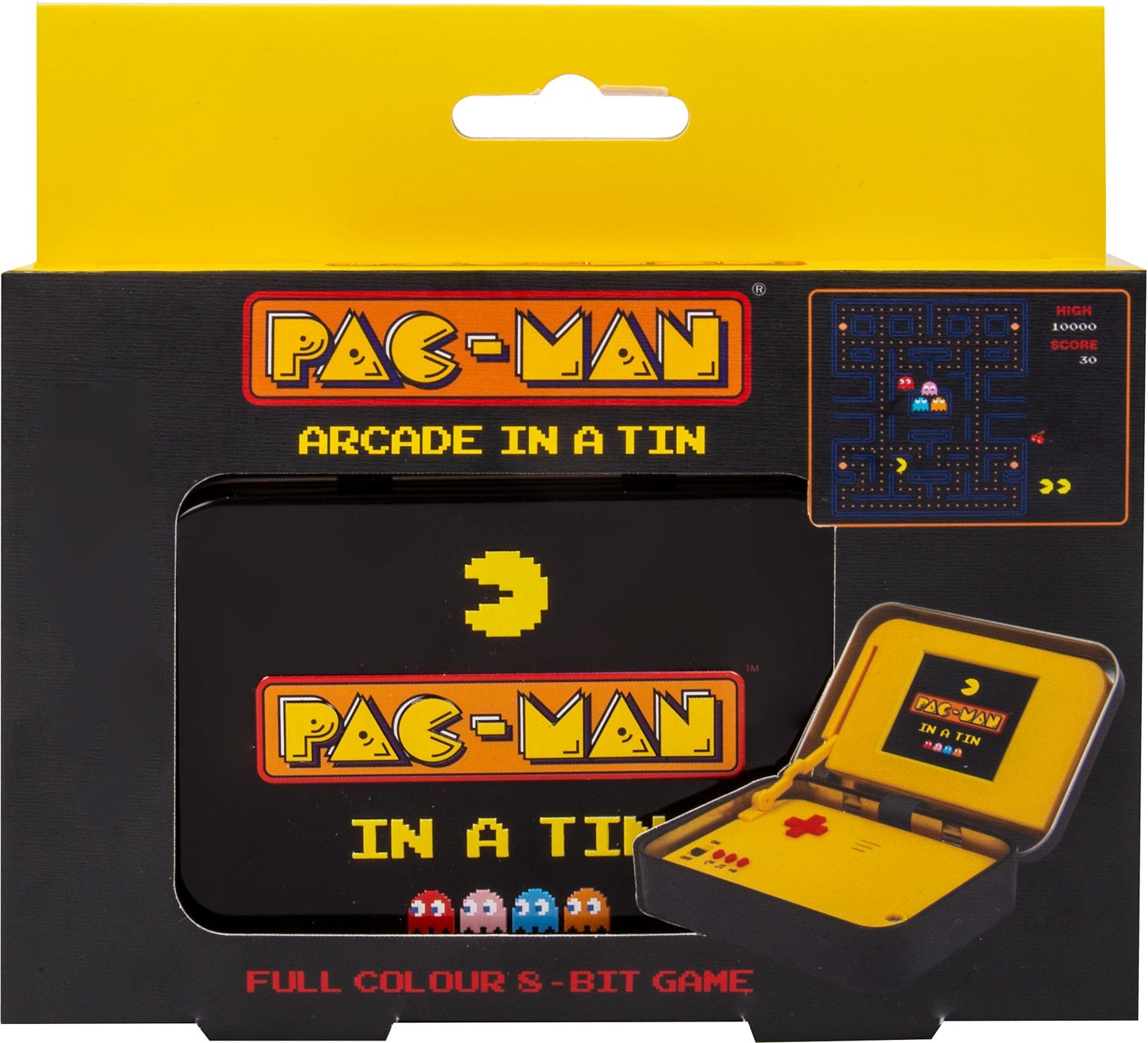 Retro PAC-MAN Pocket Game in Compact Collectible Tin Box 8174695874781-1