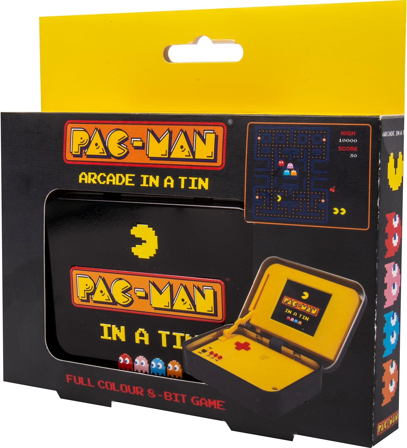 Retro PAC-MAN Pocket Game in Compact Collectible Tin Box 8174695874781-1