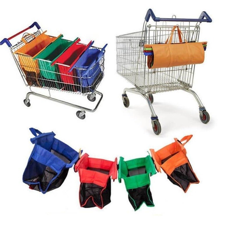 Reusable Foldable Shopping Cart Bags Set For Organized Grocery Trips 14933944205638-1