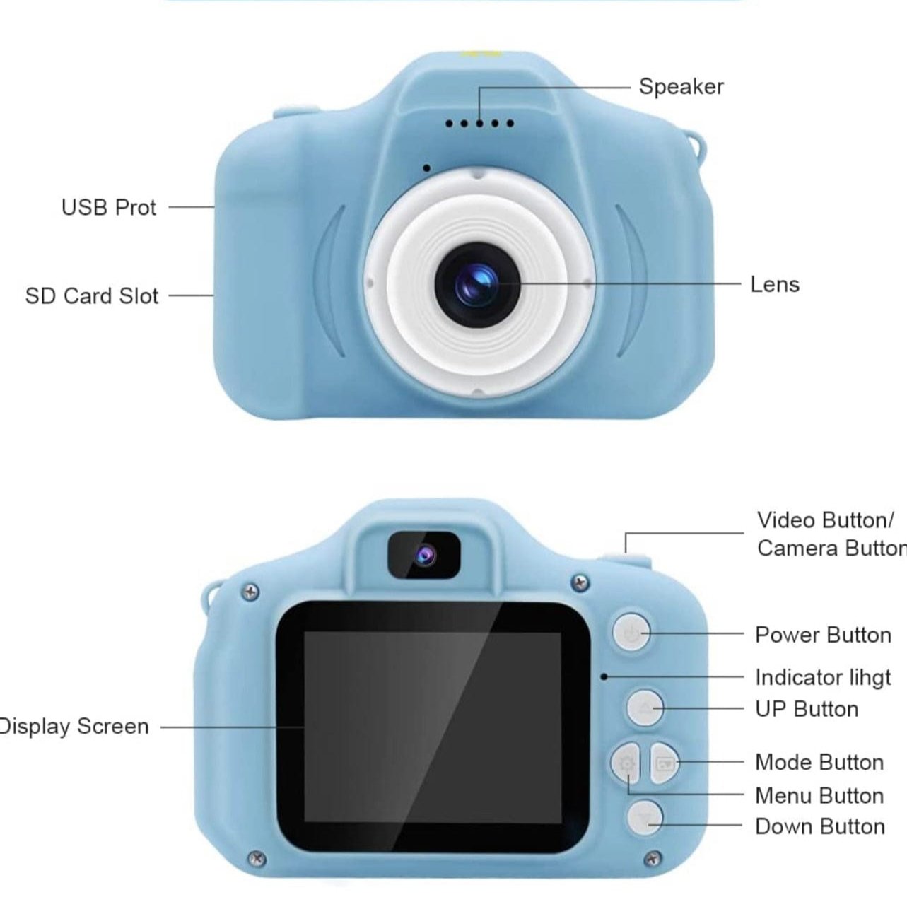 Mini Digital Camera For Kids And Adults With Fun Filters 14952738619718-1
