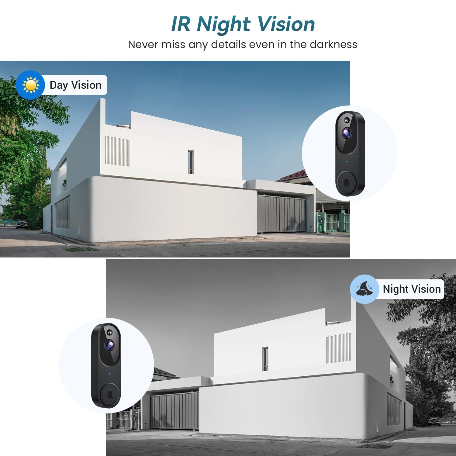 Smart Wireless Video Doorbell For Home Security And Visitor Monitoring 9044901495004-1