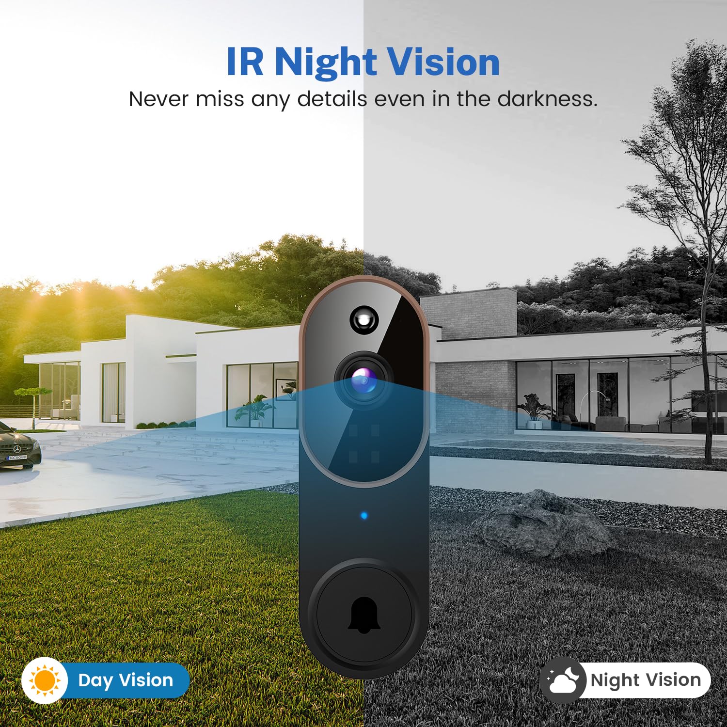Smart Wireless Video Doorbell For Home Security And Visitor Monitoring 9044901495004-1