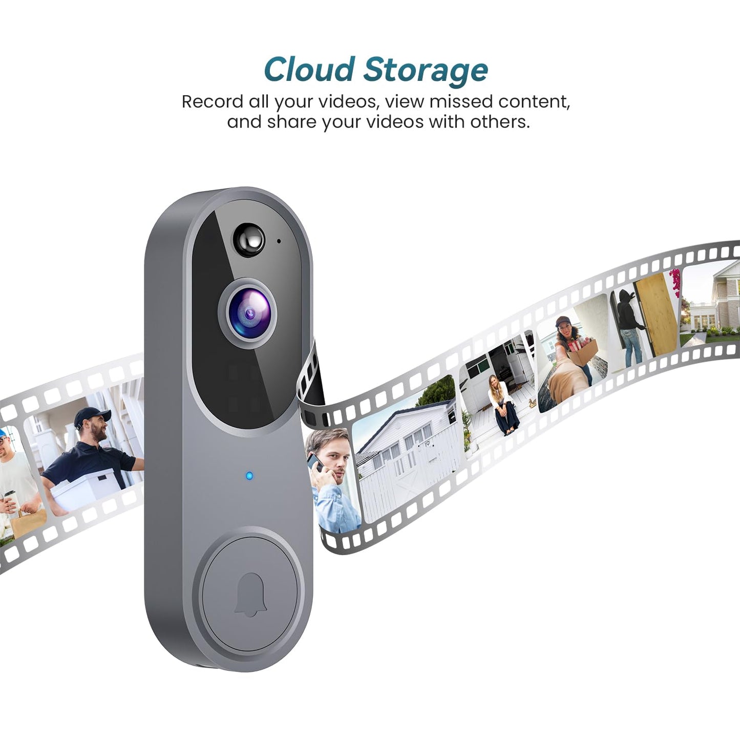 Smart Wireless Video Doorbell For Home Security And Visitor Monitoring 9044901495004-1