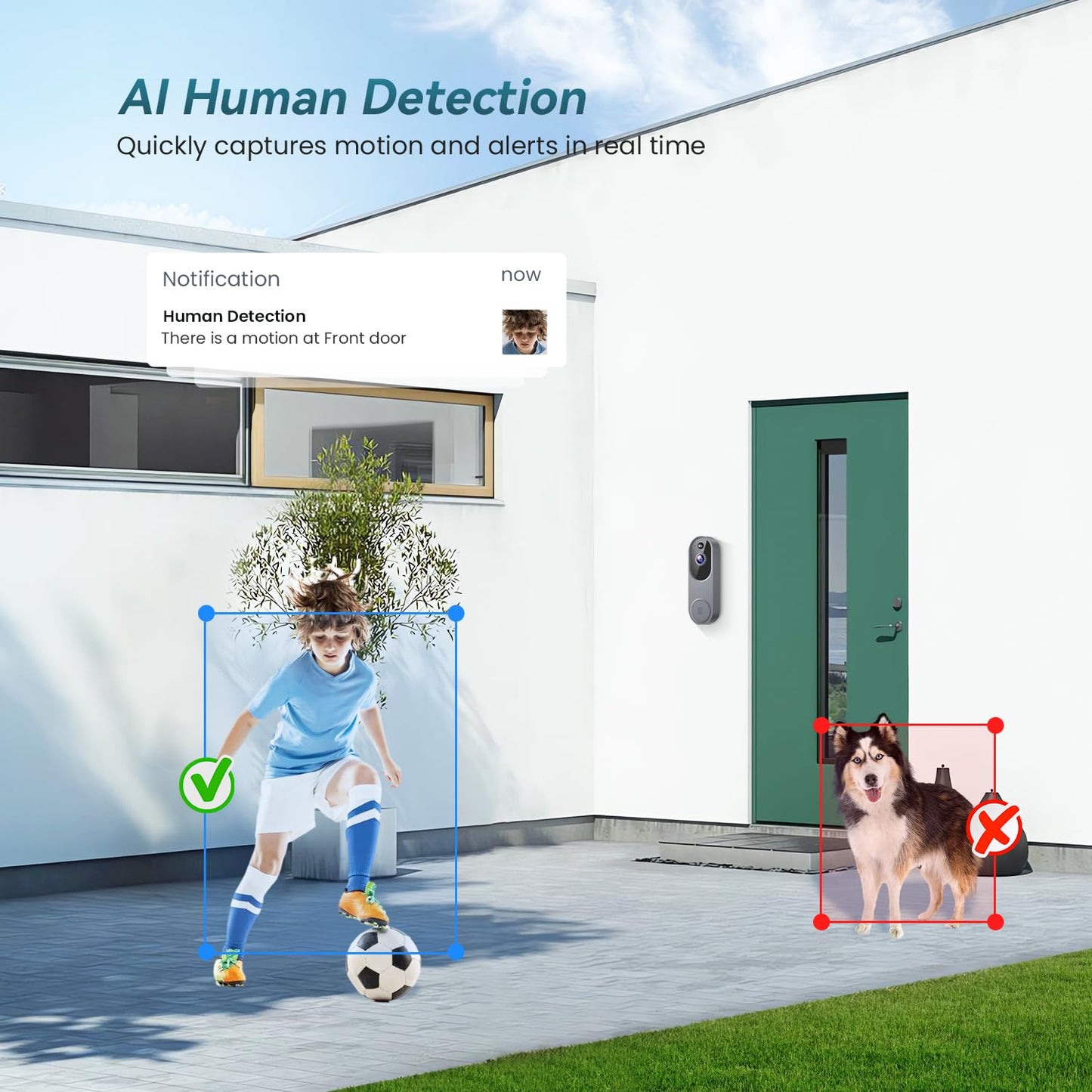 Smart Wireless Video Doorbell For Home Security And Visitor Monitoring 9044901495004-1