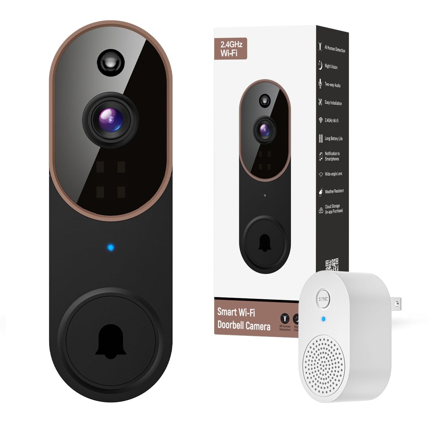 Smart Wireless Video Doorbell For Home Security And Visitor Monitoring 9044901495004-1