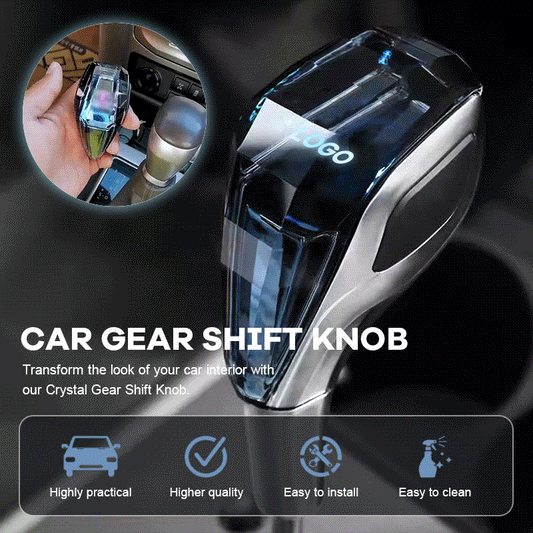 Transparent Crystal Car Gear Shifter Handle Interior Decoration Accessory 11579370930444-1