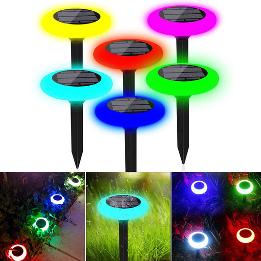 Solar Powered Colorful Plug Light For Outdoor Garden Path Decoration 6849874460772-1