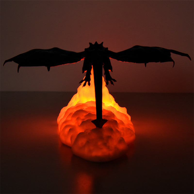 Dragon Fire Breathing 3D LED Lamp With USB Rechargeable Night Light 7085488963684-1