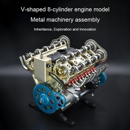Resin Car Engine Model Collectible Educational Desk Display Ornament 9755112341806-1