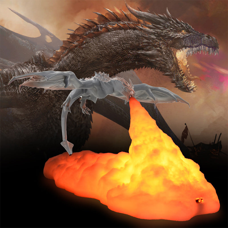Dragon Fire Breathing 3D LED Lamp With USB Rechargeable Night Light 7085488963684-1