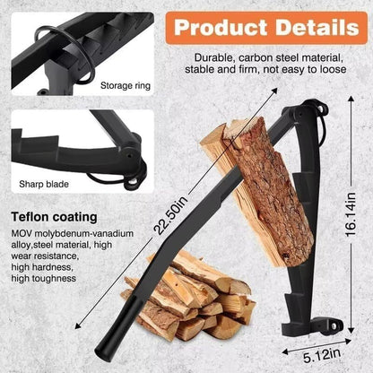 Wall Mounted Carbon Steel Wood Splitter For Safe Effortless Kindling Cutting 8878133248302-1