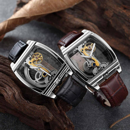 Transparent Automatic Mechanical Skull Luxury Gear Watch 9699766108462-1