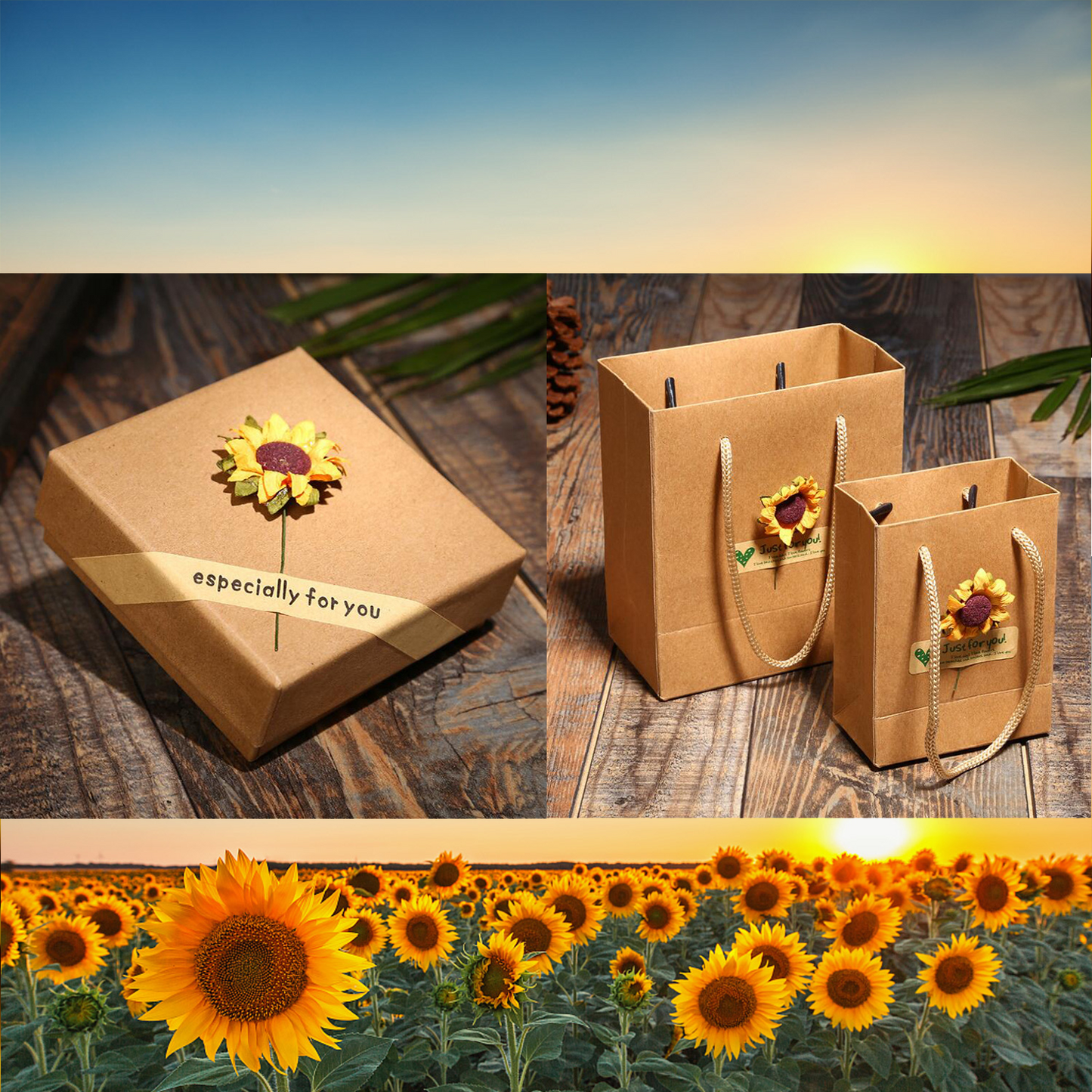 Sunflower Necklace Symbolizing Love, Happiness, and Warmth Every Day 15090580226374-1