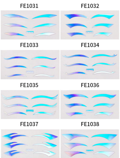 Simulated 3D Eyeliner Sticker Multi-coloured make-up eye stickers decorative make-up eyeliner stickers new 8901483757849-1