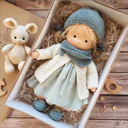 Gift for Kids-Handmade Waldorf Doll 8959340413209-1
