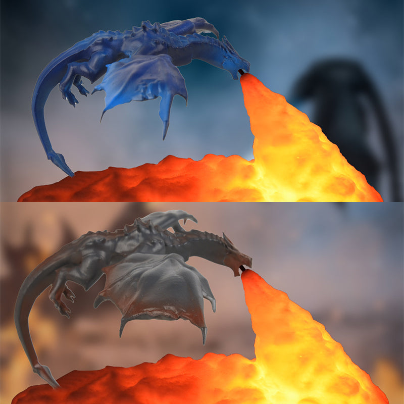 Dragon Fire Breathing 3D LED Lamp With USB Rechargeable Night Light 7085488963684-1