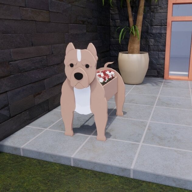 Adorable Dog Shaped Planter for Fun and Charming Garden Decor 15051841143110-1