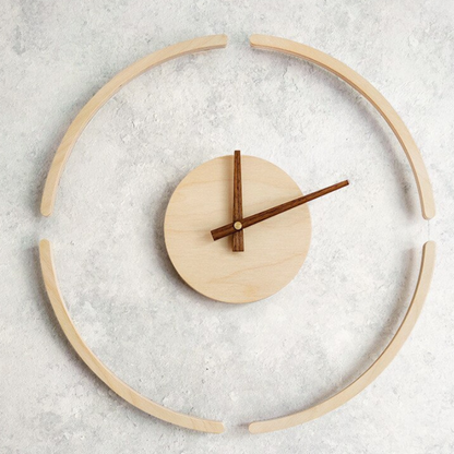 Simple Elegance Wooden Wall Clock 9525965979950-1