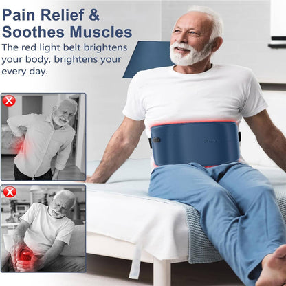 Red Light Therapy Belt For Body,Cordless Near Infrared Light Therapy Pain Relief 8993742618844-1