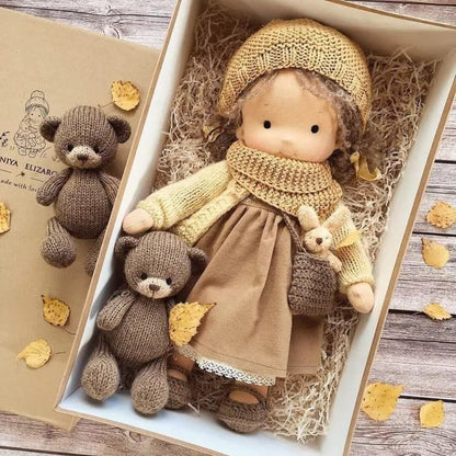 Gift for Kids-Handmade Waldorf Doll 8959340413209-1