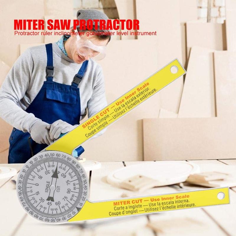 Professional Miter Protractor Angle Finder Tool For Carpentry Measurement 6850605514852-1