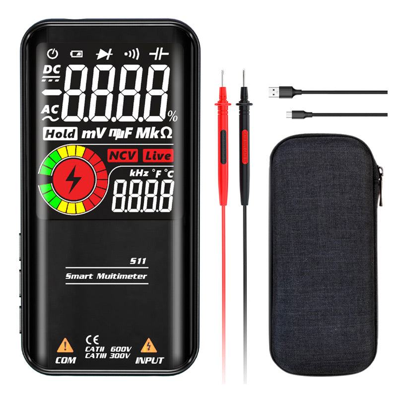 Professional Digital Multimeter With Voltage Current Resistance Frequency Capacitance Measurement 8896896532782-1