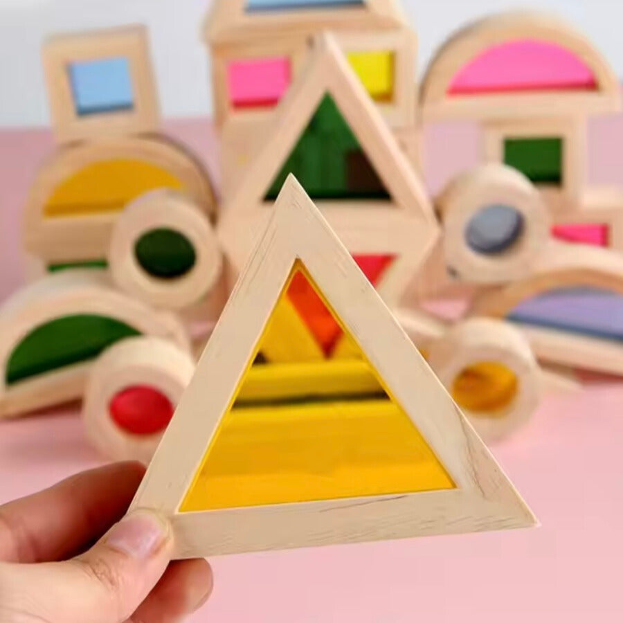 Wooden Rainbow Puzzle for Toddlers’ Color Learning and Fine Motor Skills 10397598351694-1