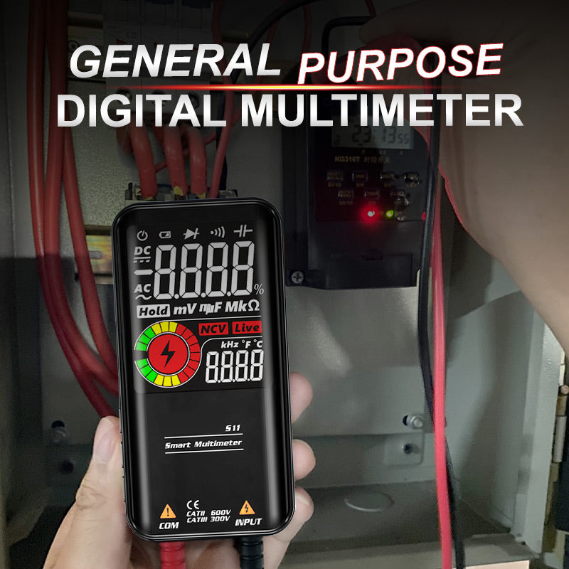 Professional Digital Multimeter With Voltage Current Resistance Frequency Capacitance Measurement 8896896532782-1