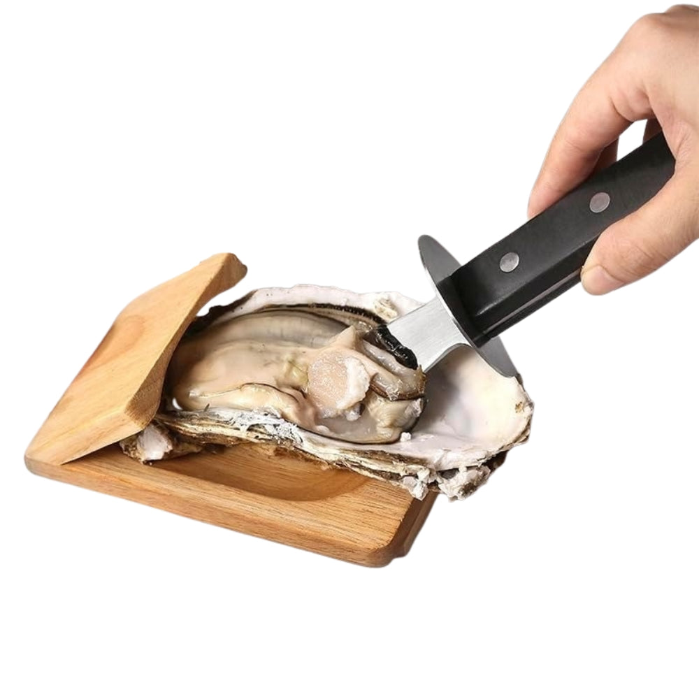 Bowlift Premium Wood Handle Oyster Shell Opener Clamp