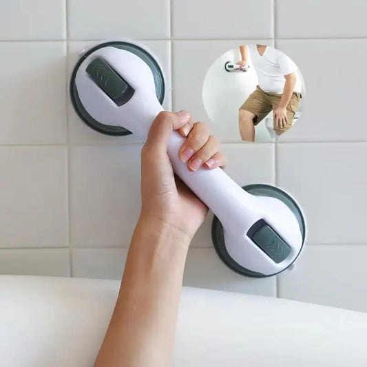 Heavy Duty Suction Shower Grab Bars - No-Drill Waterproof Handles for Bathtubs & Showers for Seniors and the Elderly