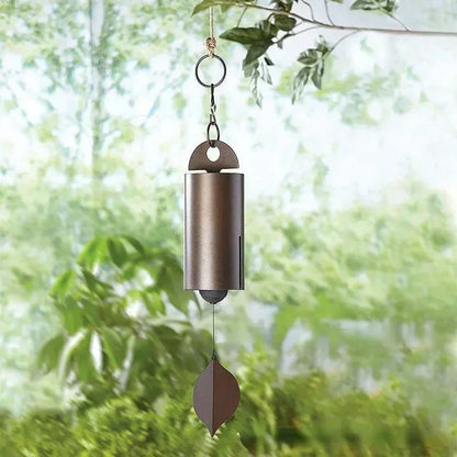 Deep Resonance Serenity Bell - Outdoor Musical Wind Chime and Home Decor (6x6x48cm)