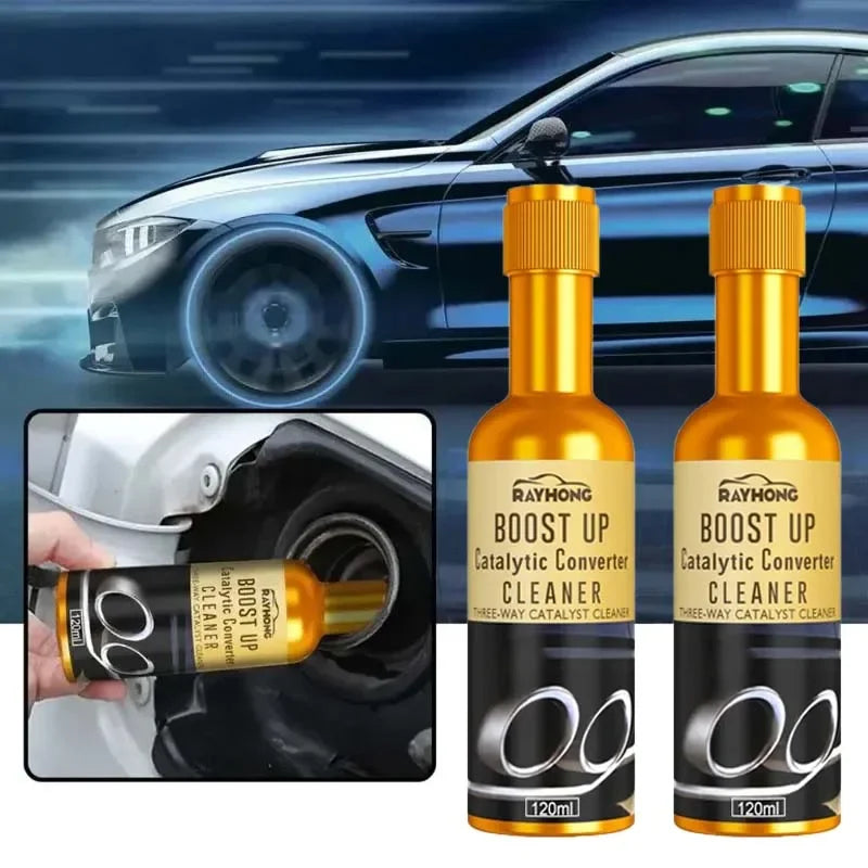 Catalytic Converter Cleaner - Instant Car Exhaust Cleaner Dust Stain Remover Pack 3