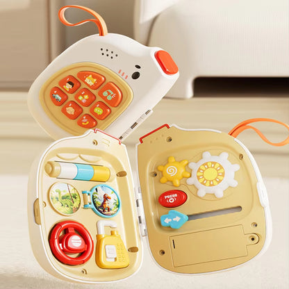 Interactive Soundboard Activity Suitcase for Toddlers Educational Lights and Music Toy (6-12 months)