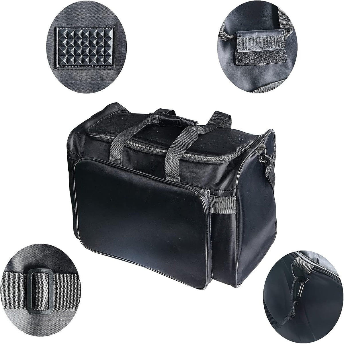 Spacious Sports Travel Gym Bag With Shoe Compartment Shoulder Strap