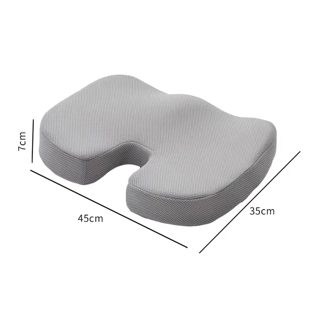 Memory Foam Orthopedic Seat Cushion Ergonomic Support For Pain Relief