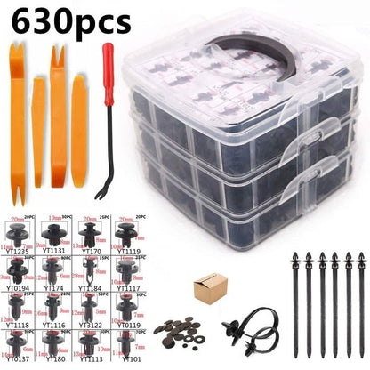 Universal Car Plastic Rivet Clip Fastener Assortment For Vehicle Repair 11425671708940-1